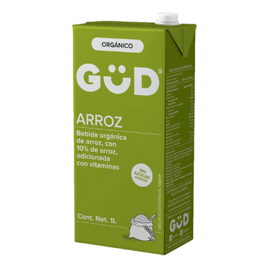 Alimento Liquido de Arroz Orgánico sin Azúcar 1L